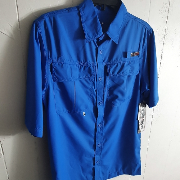 Brand New Mens Fishing Shirt Blue - Picture 5 of 7